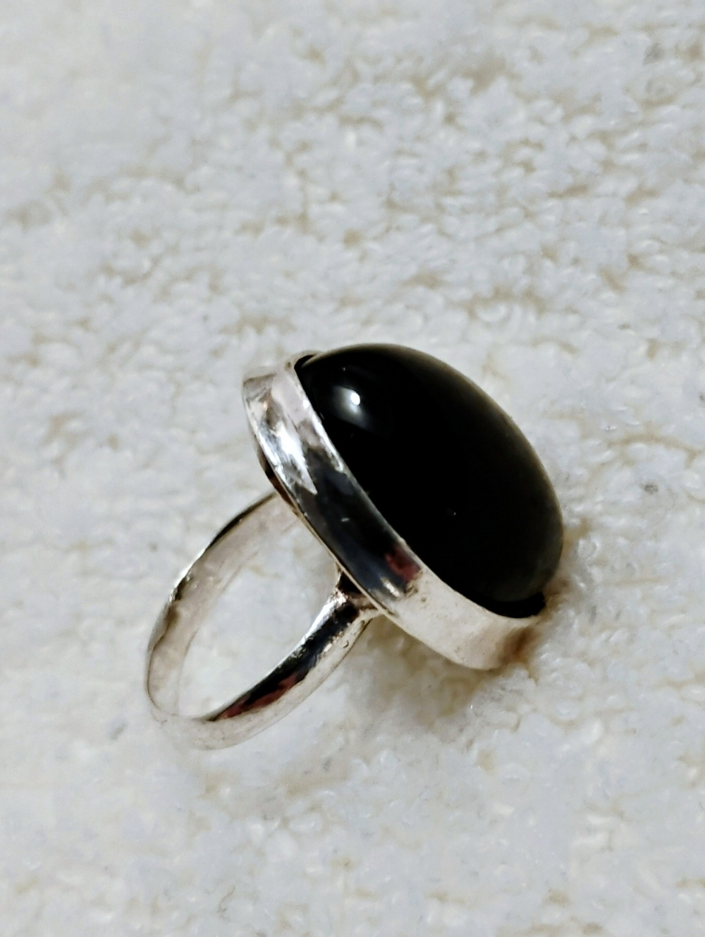 Onyx Sterling Ring 925